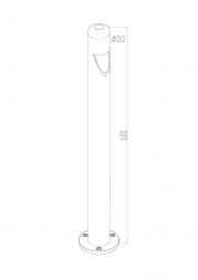 Уличный светодиодный светильник Maytoni Hagen O423FL-L5GF