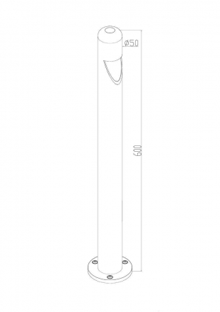 Уличный светодиодный светильник Maytoni Hagen O423FL-L5GF