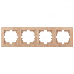 Рамка 4-постовая ЭРА Intro Solo дерево 4-504-11 Б0043430