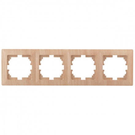 Рамка 4-постовая ЭРА Intro Solo дерево 4-504-11 Б0043430