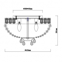 Подвесная люстра Rivoli Vittoria 1014-106 Б0037794