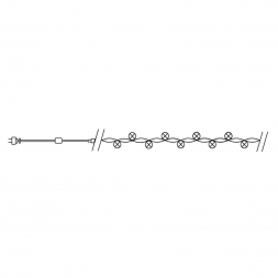 Светодиодная гирлянда Feron Линейная 230V разноцветная без мерцания CL33 32425