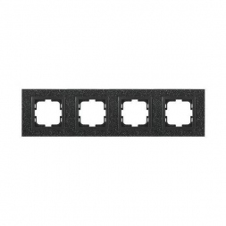 Рамка 4-постовая Mono Electric Style Granit чёрный гранит 107-610000-163