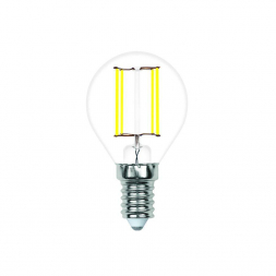 Лампа светодиодная филаментная Volpe E14 7W 3000K прозрачная LED-G45-7W/3000K/E14/CL/SLF UL-00008318