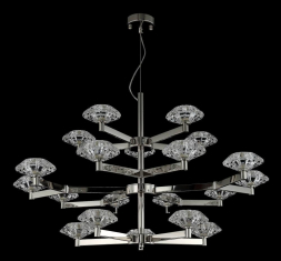 Подвесная люстра Crystal Lux Rebeca SP5+10+5 Nickel