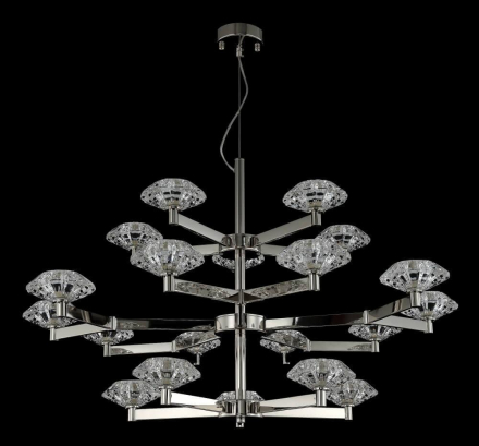 Подвесная люстра Crystal Lux Rebeca SP5+10+5 Nickel