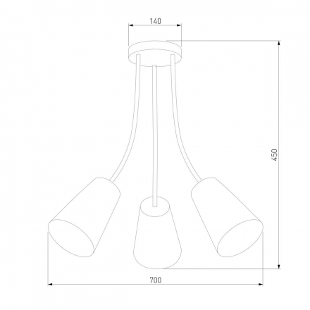 Потолочный светильник TK Lighting 2106 Wire Colour