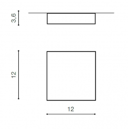 Накладной светильник Azzardo Falco 12 4000K AZ2781