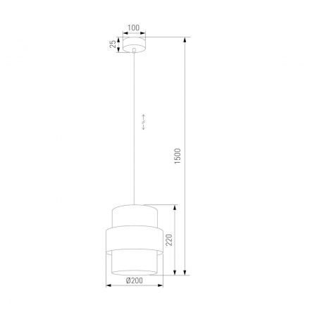 Подвесной светильник TK Lighting 5401 Calisto