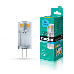 Лампа светодиодная Camelion G4 3W 4500K LED3-G4-JC-NF/845/G4 13701