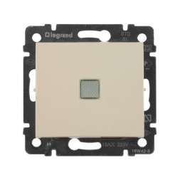 Переключатель одноклавишный на 2 направления Legrand Valena 10A 250V с подсветкой слоновая кость 774326