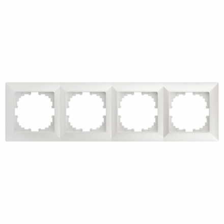 Рамка 4-постовая ЭРА Intro Solo перламутровый 4-504-06 Б0053997