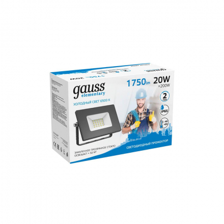 Прожектор светодиодный Gauss 20W 613100320