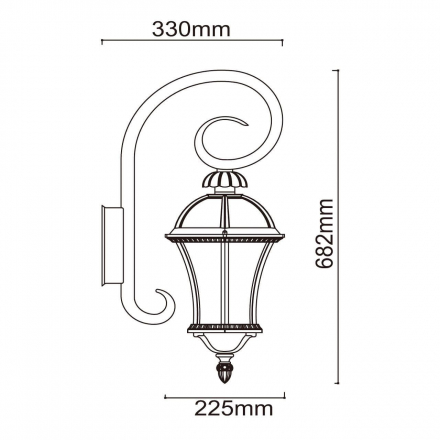 Уличный настенный светильник De Markt Сандра 811020401