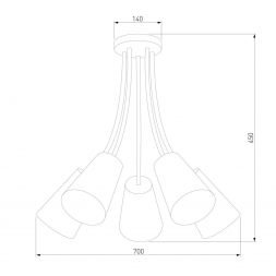 Потолочный светильник TK Lighting 2107 Wire Colour