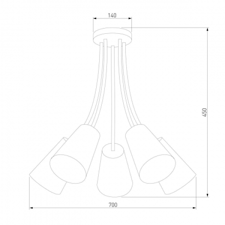 Потолочный светильник TK Lighting 2107 Wire Colour