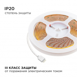 Светодиодная лента Apeyron 11W/m 504LED/m COB теплый/холодный белый 5M 224ОО