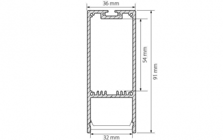 Профиль Arlight SL-LINE-3691-2000 ANOD 019302