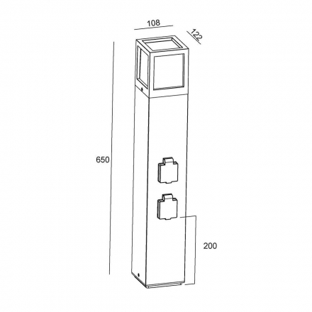 Ландшафтный светильник Deko-Light Facado Socket 733064