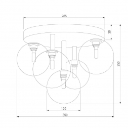 Потолочная люстра TK Lighting 758 Nilos