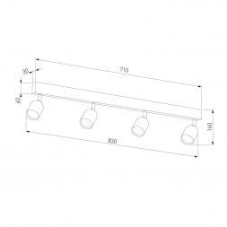 Спот TK Lighting 6270 Top Black White