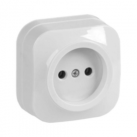 Розетка 2P IEK Glory белая ERH10-K01-10