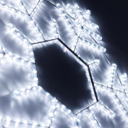 Светодиодная фигура Ardecoled Снежинка ARD-Snowflake-M10-1000x900-576Led White 034258