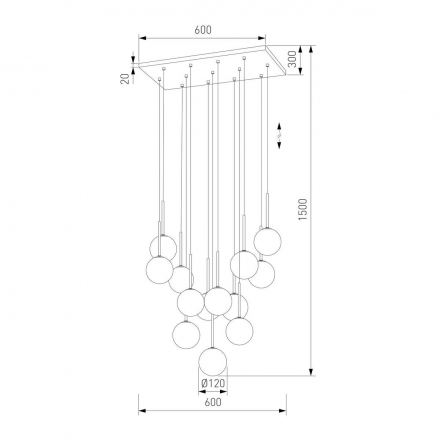 Подвесная люстра TK Lighting 10079 Martin
