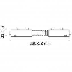 Коннектор гибкий Lightstar Barra 505157