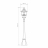 Уличный светильник Elektrostandard Diadema F GLYF-8046F черное золото a030677