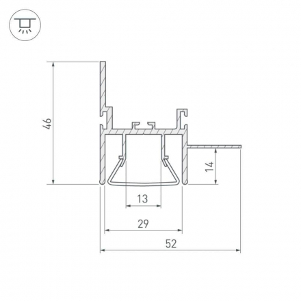 Профиль Arlight FOLED-WALL-2000 023865