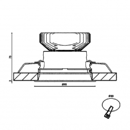 Корпус встраиваемого светильника Lumker Combo-42-WH 004182