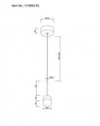 Подвесной светодиодный светильник Moderli Drop V10863-PL