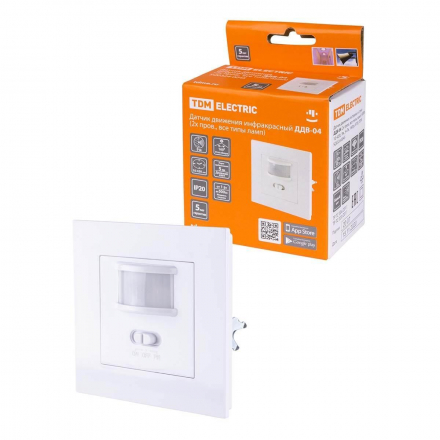 Датчик движения инфракрасный TDM Electric ДДВ-04 SQ0324-0045