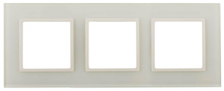 Рамка 3-постовая ЭРА Elegance 14-5103-02 Б0034507