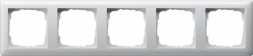 Рамка 5-постовая Gira Standard 55 чисто-белый глянцевый 021503
