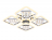 Потолочная светодиодная люстра Ambrella light Ice FA288
