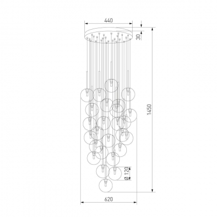 Подвесная люстра TK Lighting 10099 Nilos