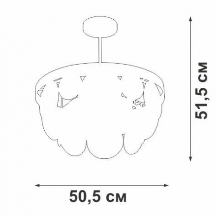 Подвесная люстра Vitaluce V5882-8/6PL