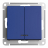 Выключатель двухклавишный Schneider Electric AtlasDesign 10A 250V с подсветкой аквамарин ATN001153
