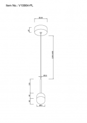 Подвесной светодиодный светильник Moderli Drop V10864-PL