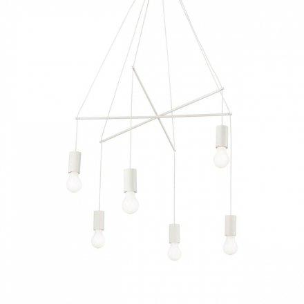 Подвесная люстра Ideal Lux Pop SP6 Bianco 186795