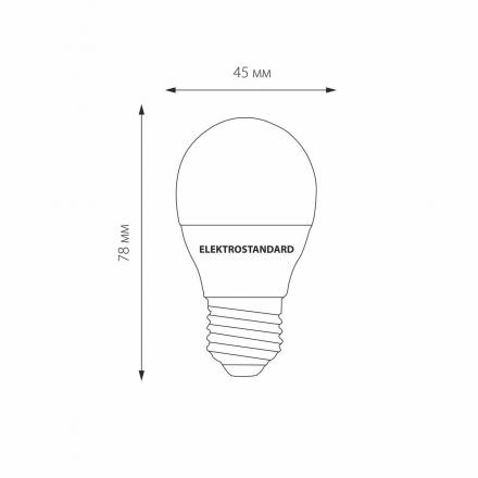 Лампа светодиодная Elektrostandard E27 7W 3300K матовая a048624