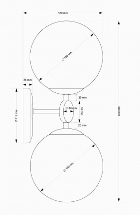 Бра Kutek Dimaro DIM-K-2(P)
