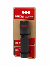 Ручной светодиодный фонарь Рекорд от батареек 105х33 40 лм MR-470 24124