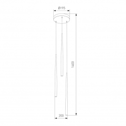 Подвесная люстра TK Lighting 10109 Piano