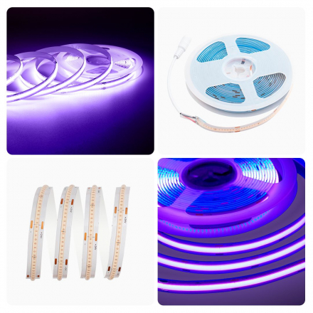 Светодиодная лента Apeyron 14W/m 512LED/m COB фиолетовый 5M 216ОО