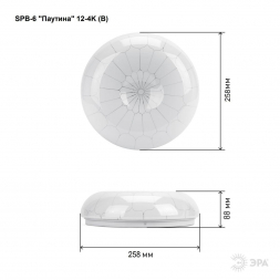 Потолочный светодиодный светильник ЭРА Классик без ДУ SPB-6 Паутина 12-4K (B) LM/1 Б0043258