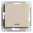 Выключатель одноклавишный Schneider Electric AtlasDesign 10A 250V с подсветкой песочный ATN001213