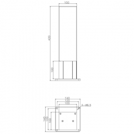 Ландшафтный светильник Deko-Light Socket Tower Puka Mana 733066